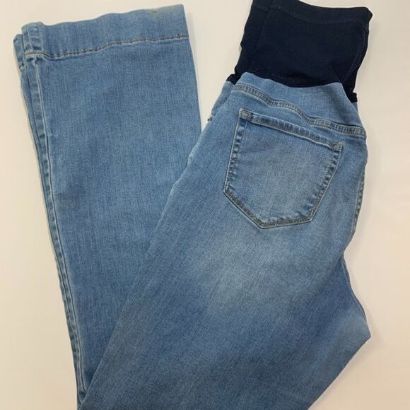 Liz Lange Flare Light Denim Jean - Picture 1 of 12